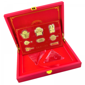 婚庆八宝 足金999 8件套2克黄金礼品套装 婚嫁礼物